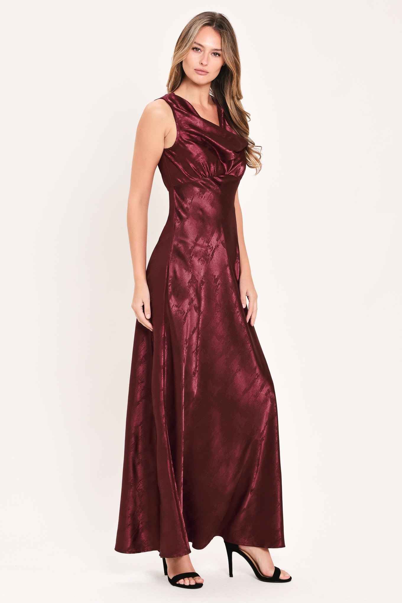 LUMINOUS CHAMPAGNE KISS WOVEN MAXI DRESS Flying Tomato