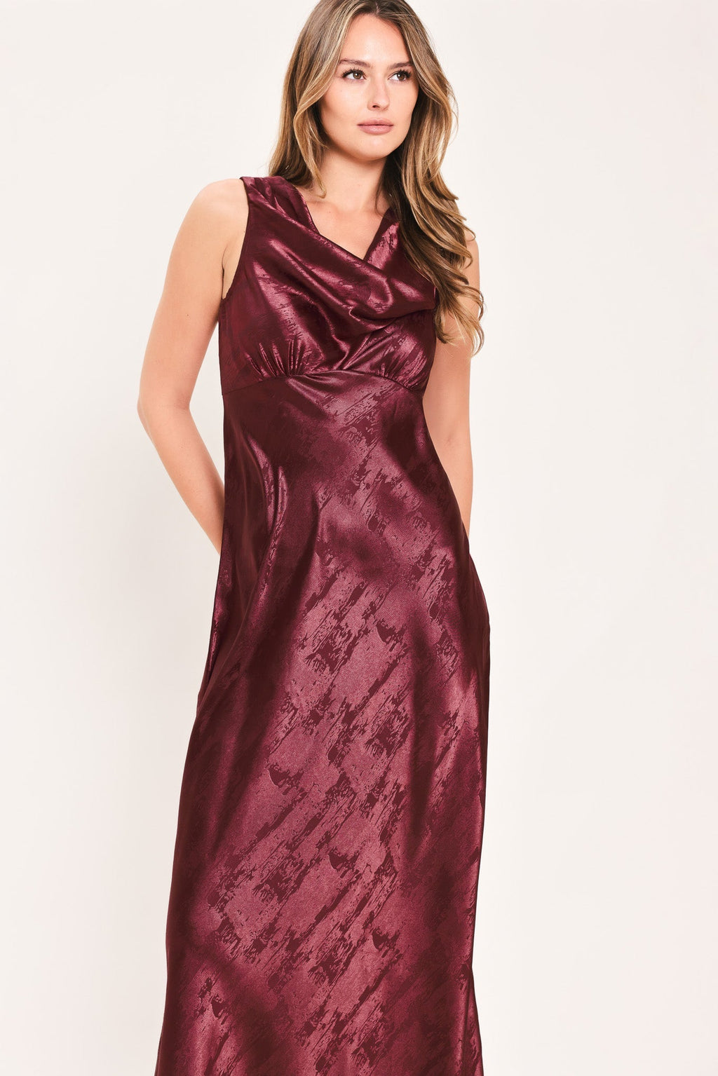 LUMINOUS CHAMPAGNE KISS WOVEN MAXI DRESS Flying Tomato