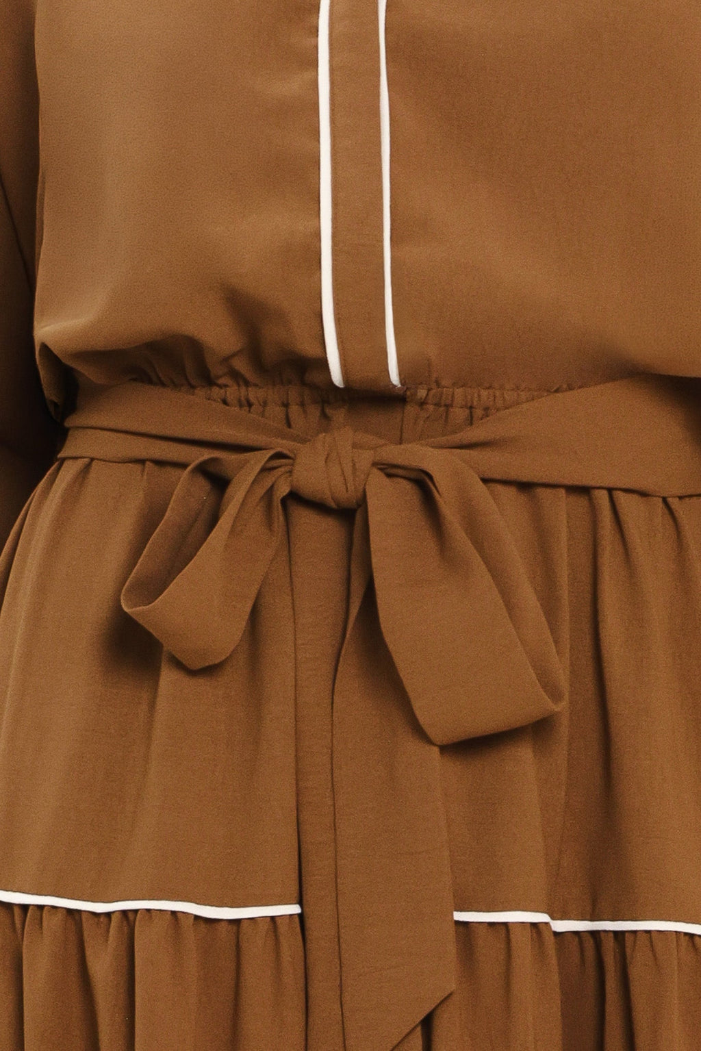 MAPLE TIERED MOMENTS WOVEN MIDI DRESS Flying Tomato