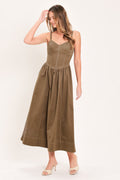 PRAIRIE HEART BALLAD WOVEN MIDI DRESS Flying Tomato