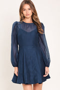 TWILIGHT CHARM WOVEN MINI DRESS Flying Tomato