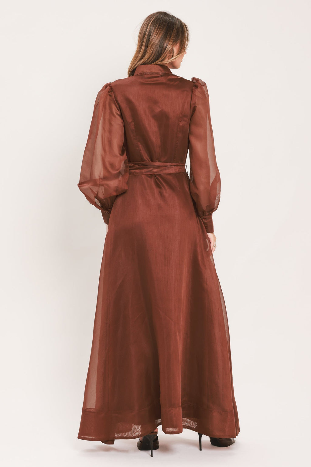 CEDARLIGHT EMBRACE WOVEN ORGANZA MAXI DRESS Flying Tomato