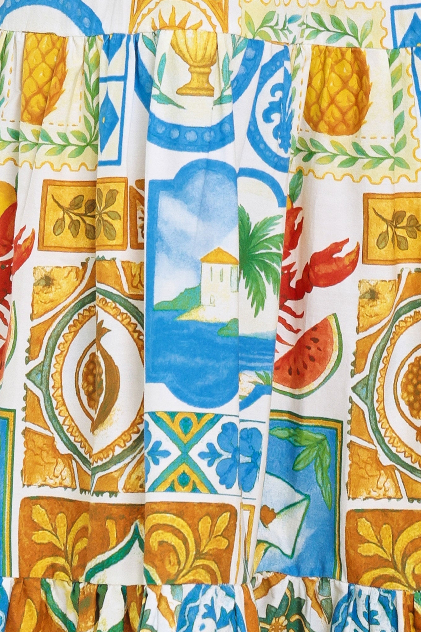 SICILIAN SUMMER WOVEN MAXI SKIRT Flying Tomato