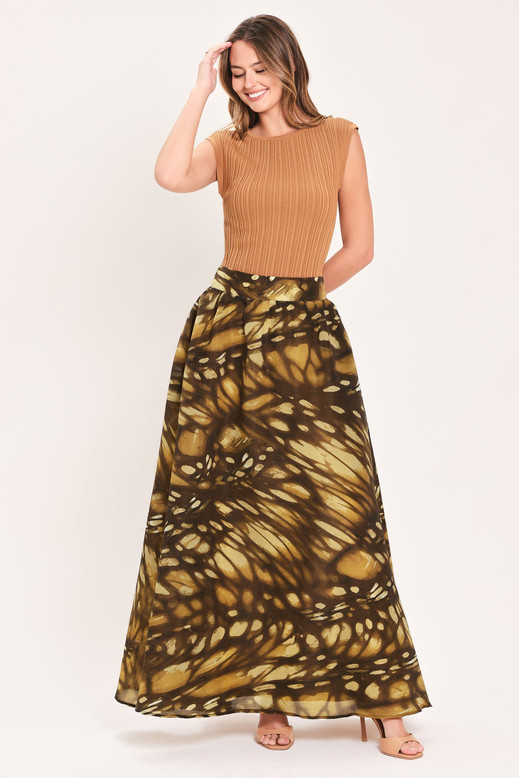 AMBERWING REVERIE WOVEN FULL MAXI SKIRT Flying Tomato