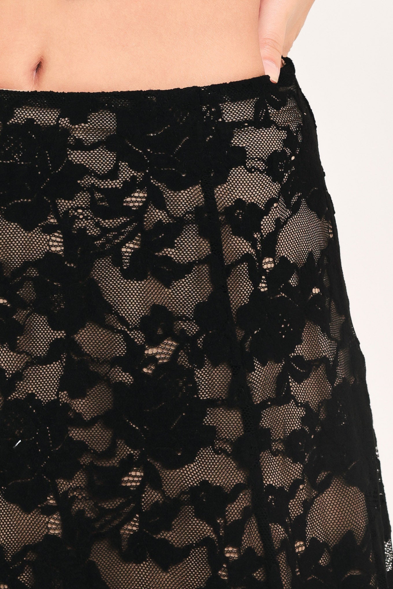 NOIR LACE MOONRISE WOVEN LACE CIRCLE SKIRT Flying Tomato