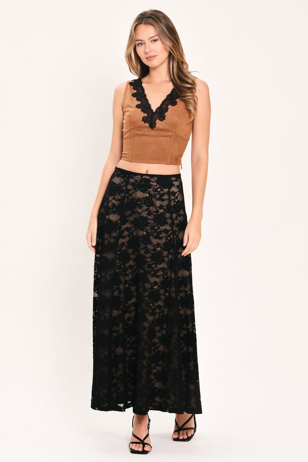NOIR LACE MOONRISE WOVEN LACE CIRCLE SKIRT Flying Tomato