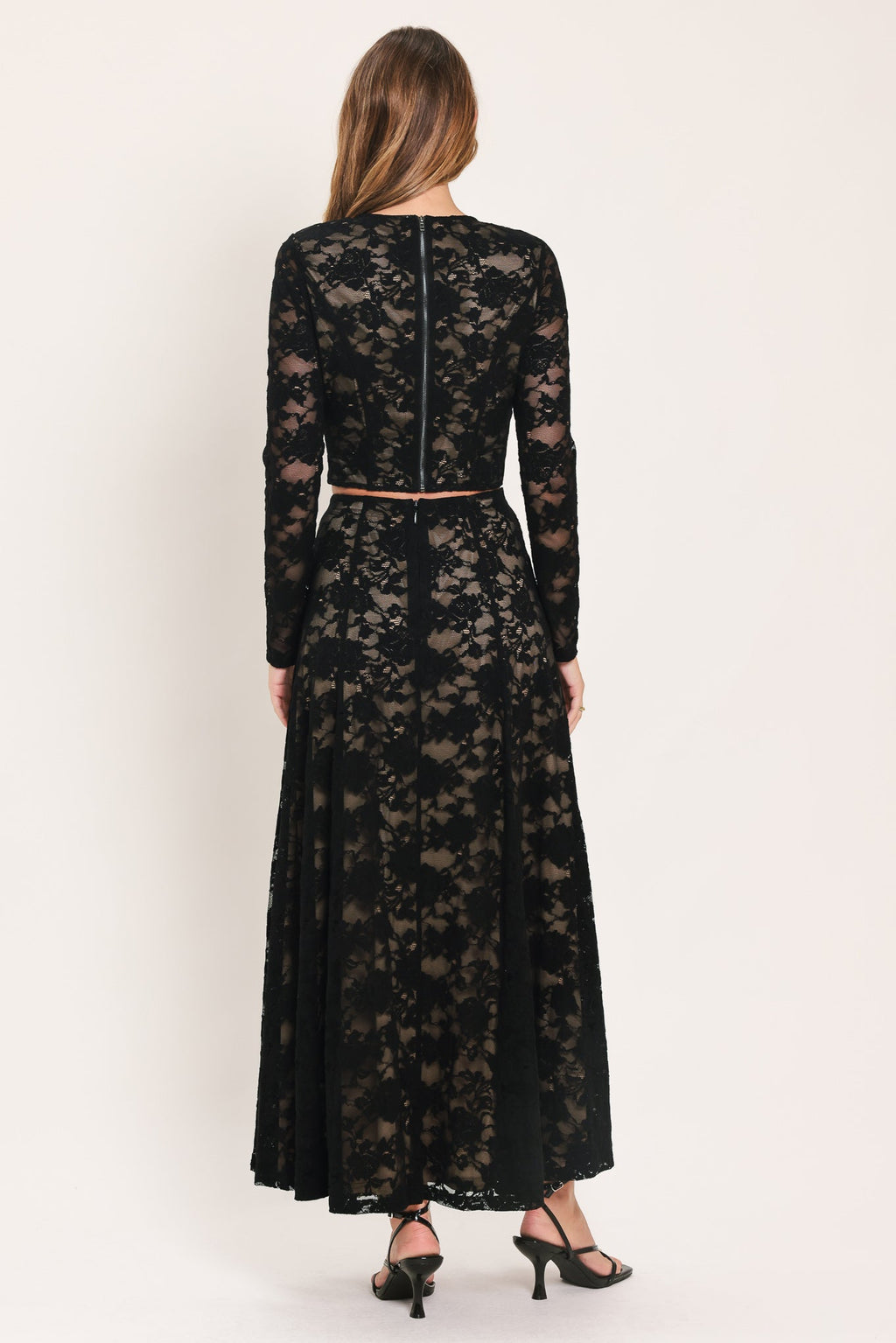 NOIR LACE MOONRISE WOVEN LACE CIRCLE SKIRT Flying Tomato
