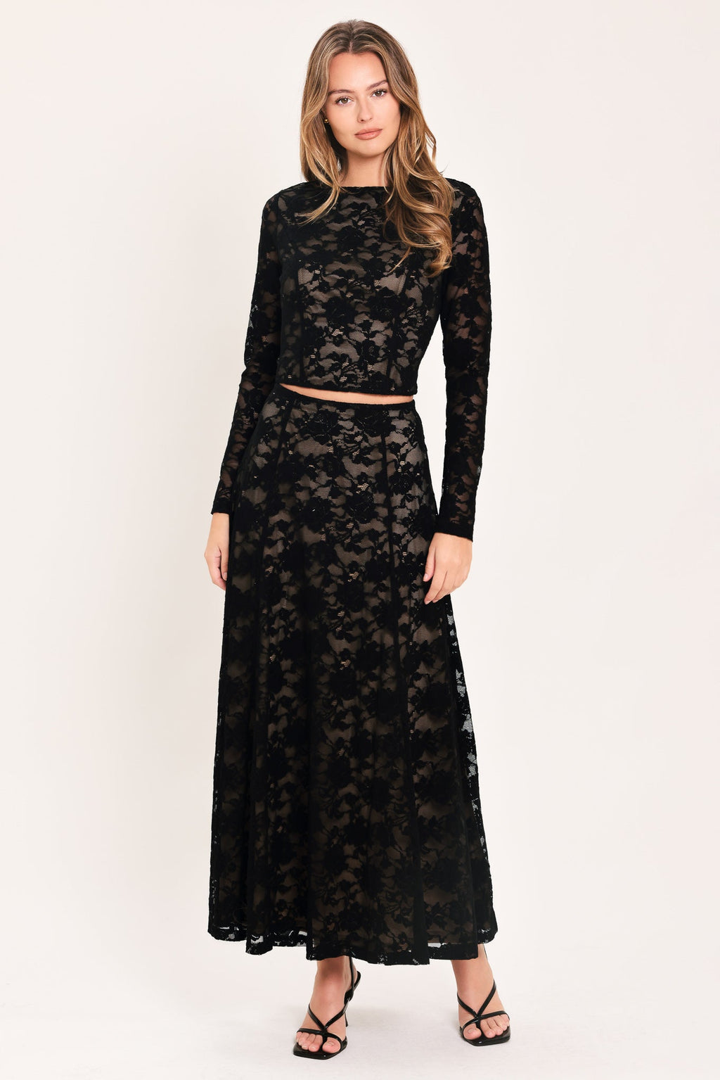 NOIR LACE MOONRISE WOVEN LACE CIRCLE SKIRT Flying Tomato