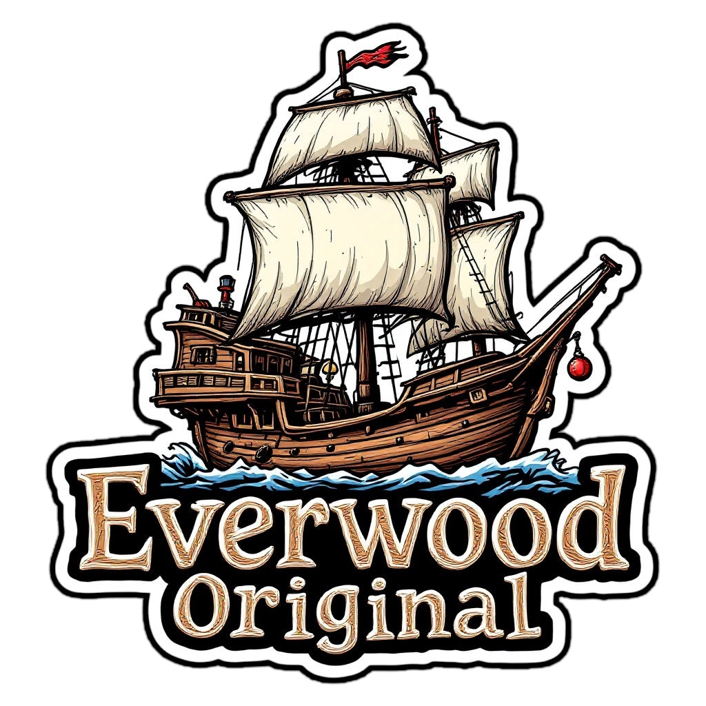 Pirate Ship Clear Sticker Everwood Original