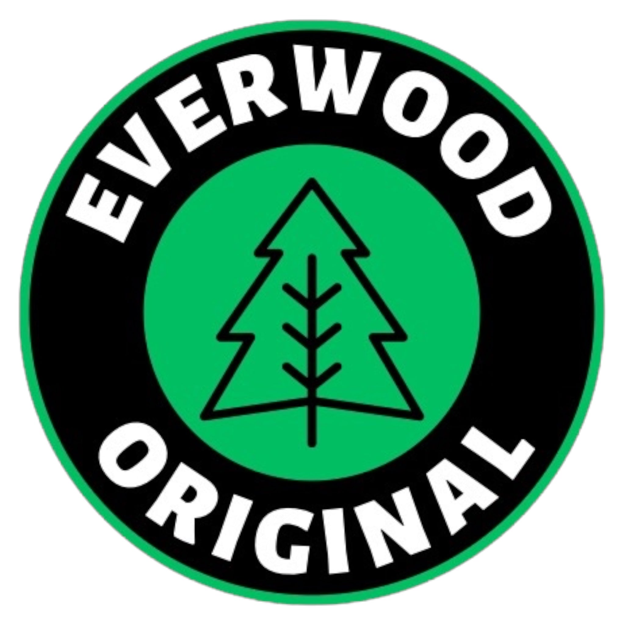 Tree Logo Circle Sticker Everwood Original