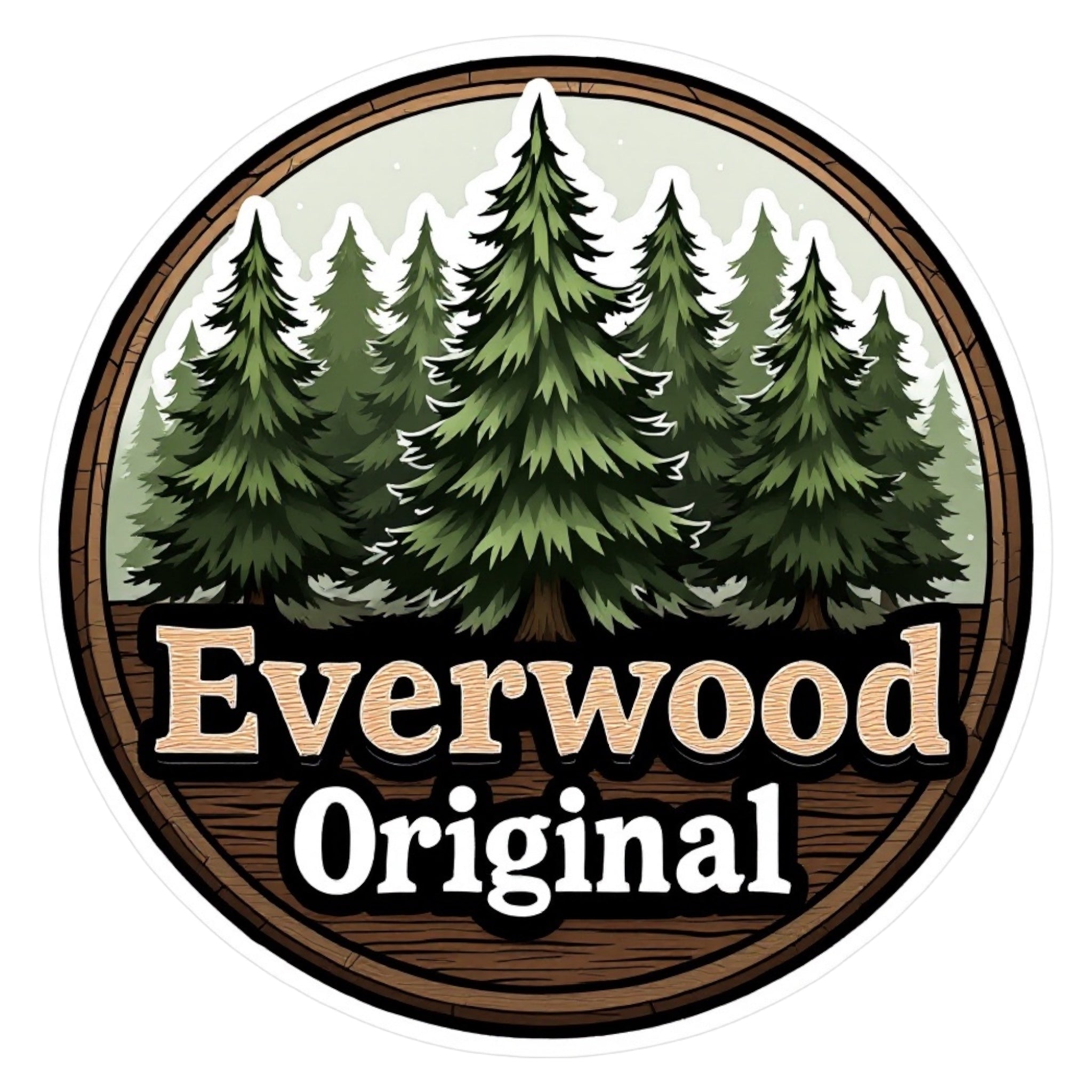Treetops Circle Sticker Everwood Original
