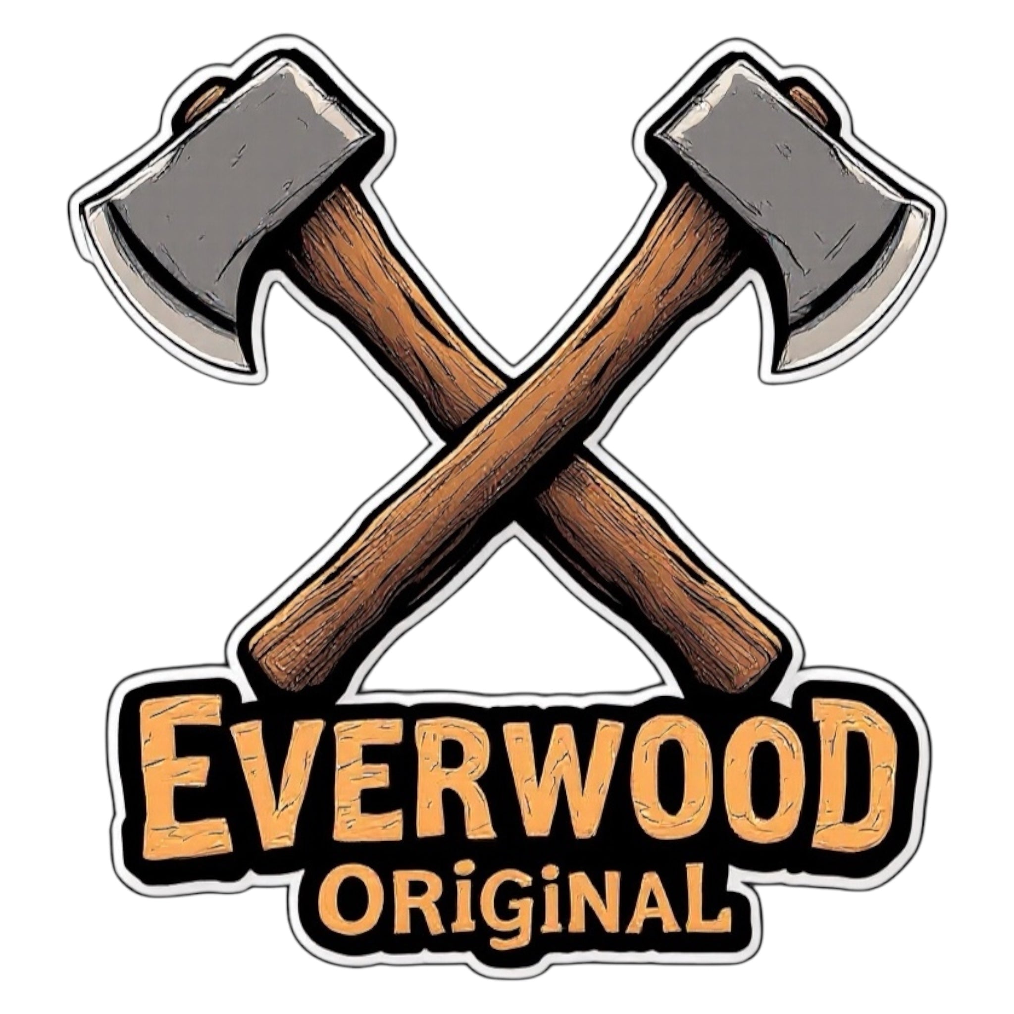 Crossed Axes Sticker Everwood Original