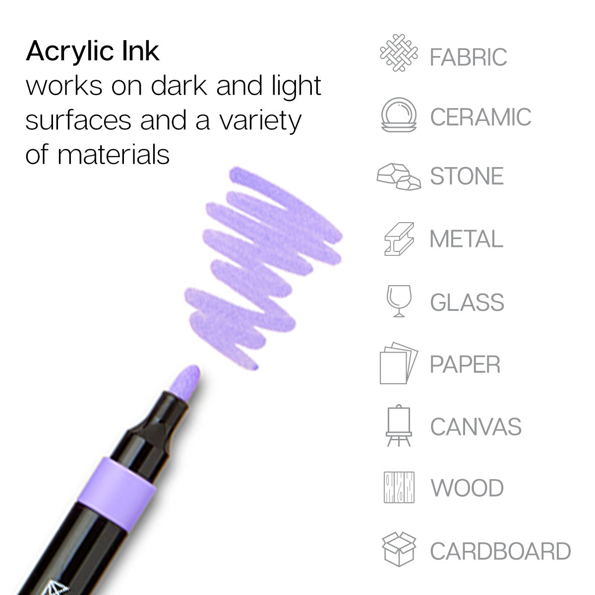 Acrylic Paint Markers Variety Set – Bright, Neutral, Floral, Pastel - 48 Count KINGART