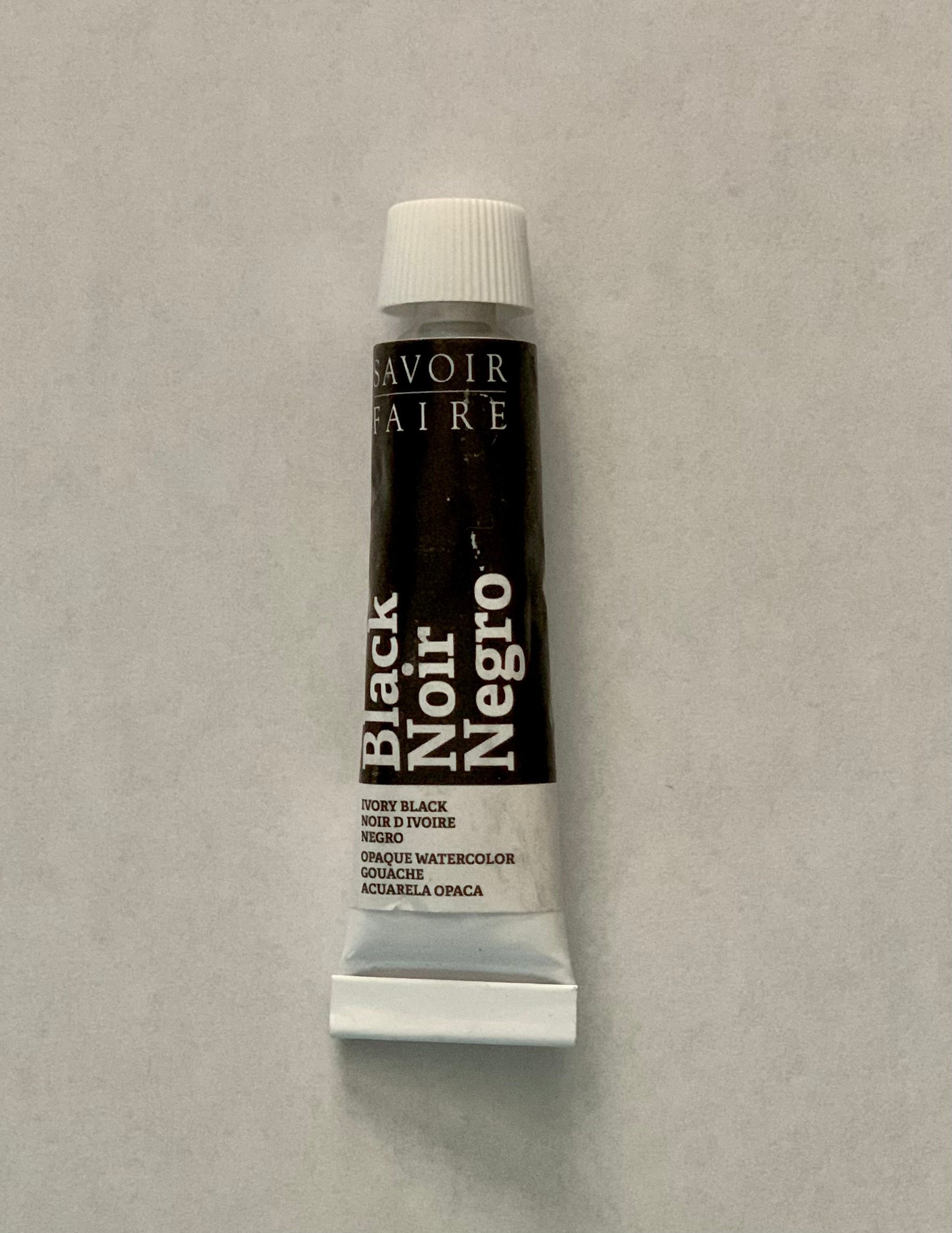 Savoir Faire Opaque Watercolor Gouache--Black ShopSketchBox