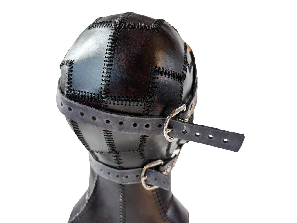 Genuine Leather Mask - Toy Clown - Thick Straps w Velcro Included - Wide Mouth Edition Rockwell Masks
