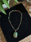 Yvng Gahd Malachite Beaded Copper Necklace The Vibez Shop