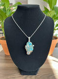 Silver plated non tarnishing Turquoise Necklace The Vibez Shop
