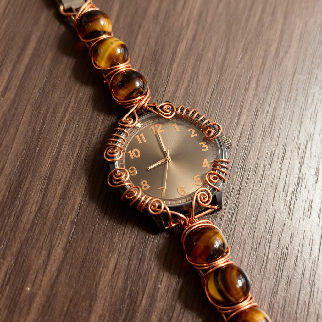 Tigers Eye Wire Wrapped Design #3 The Vibez Shop