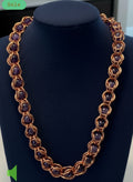 iamevibez Chunky Amethyst Byzantine Chain The Vibez Shop