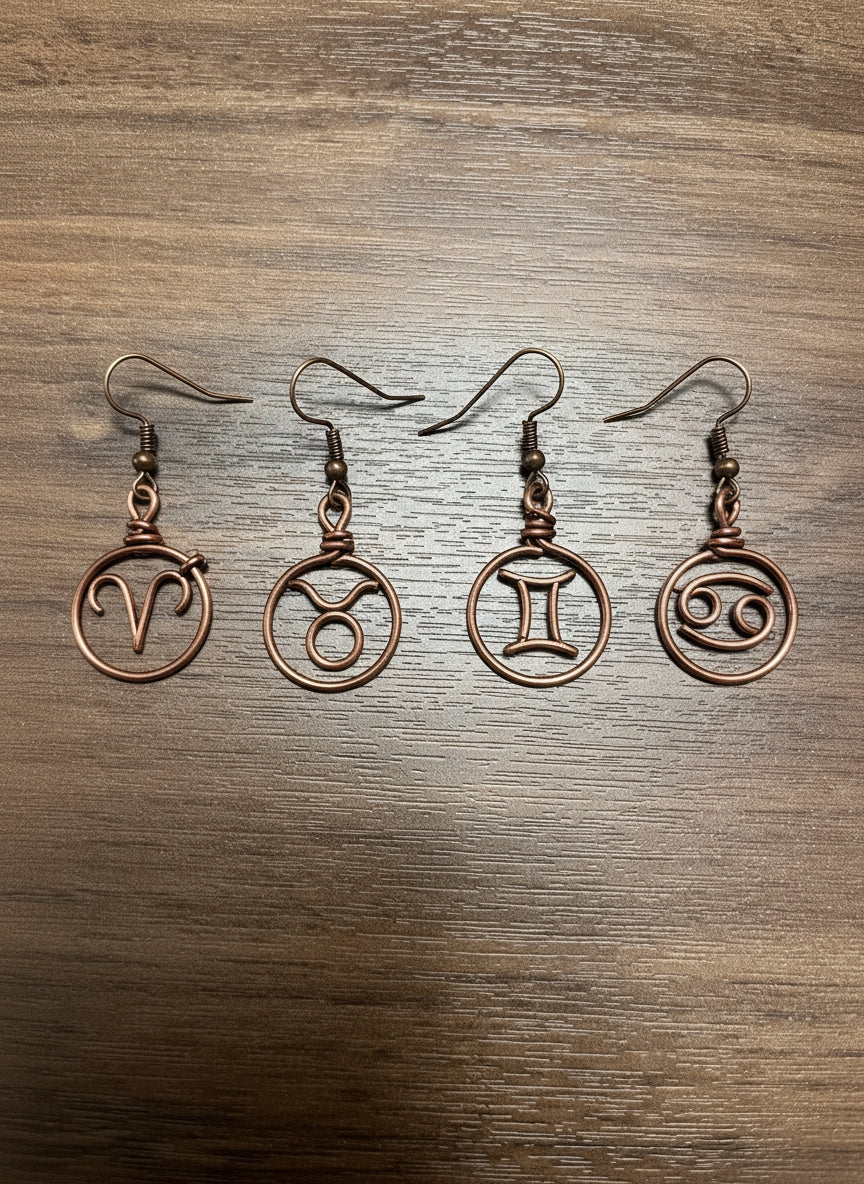 Zodiac Small Hoop Earrings The Vibez Shop