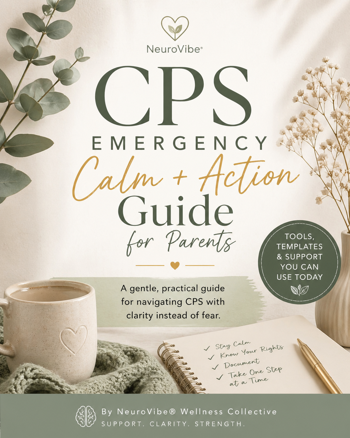 CPS Emergency Calm + Action Guide for Parents NeuroVibe Shop