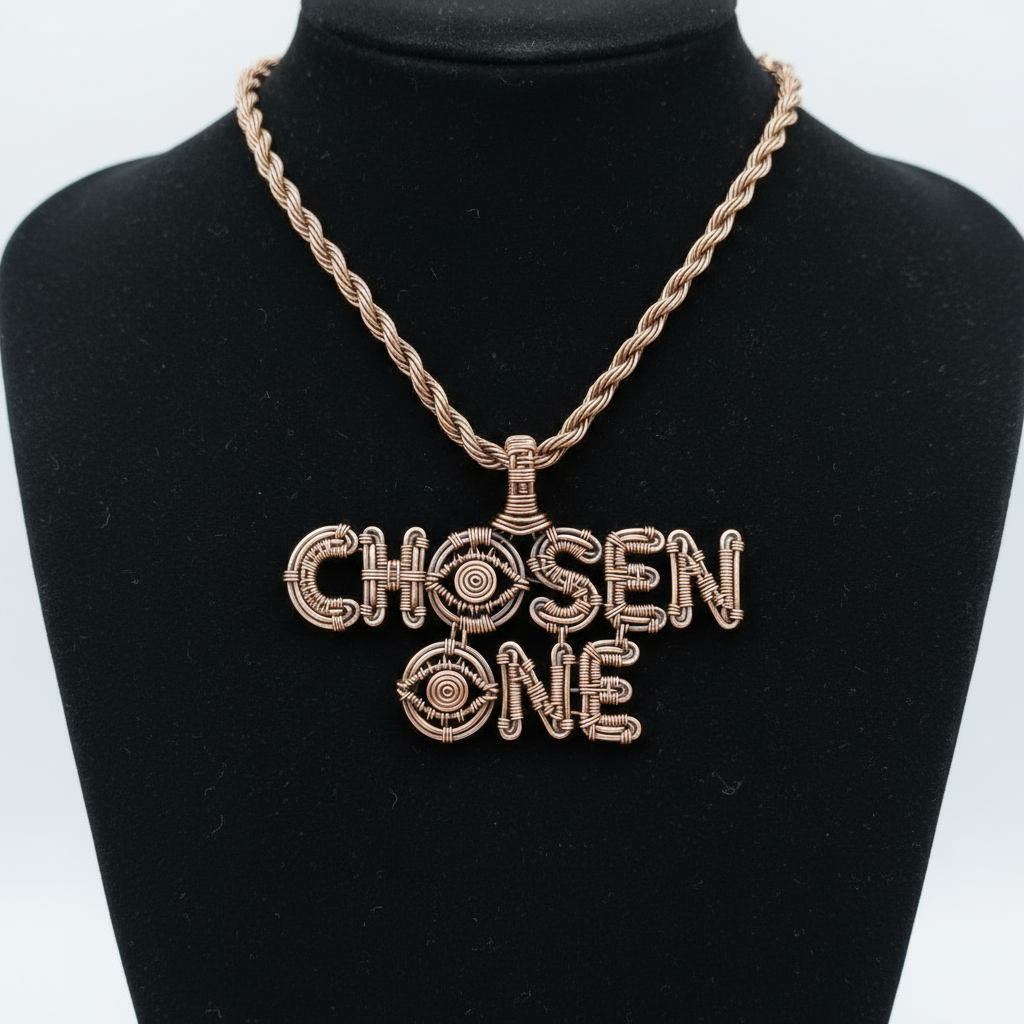 Custom Wire Wrapped Chosen One Necklace The Vibez Shop