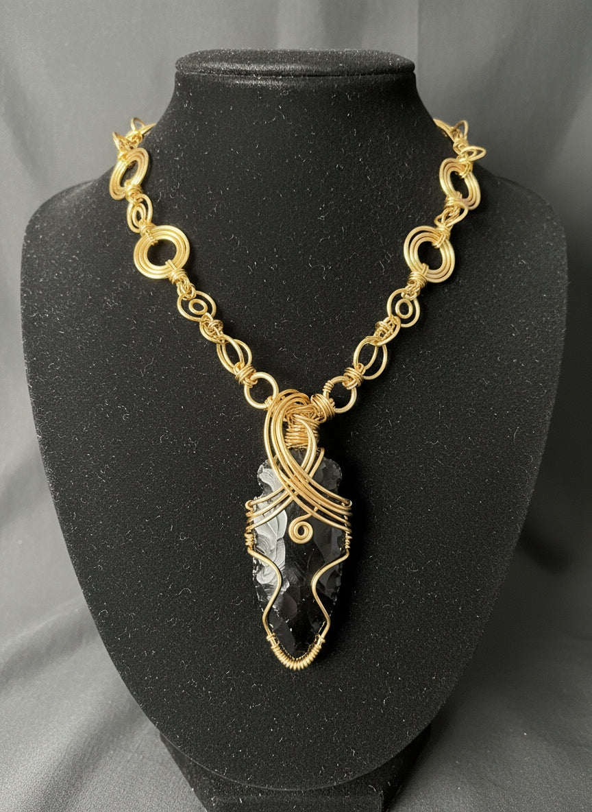 Custom Gold Non Tarnishing Arrowhead Necklace The Vibez Shop