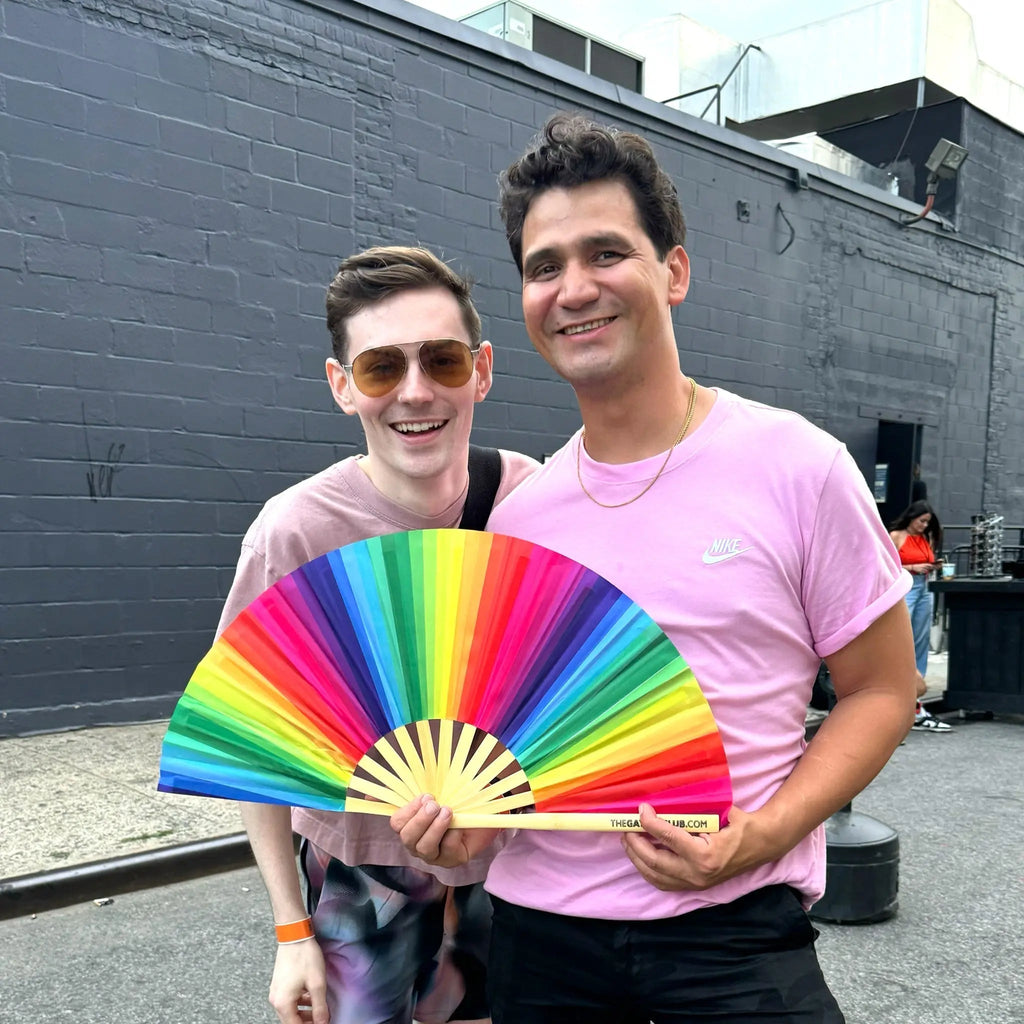 Rainbow Folding Fan The Gay Fan Club