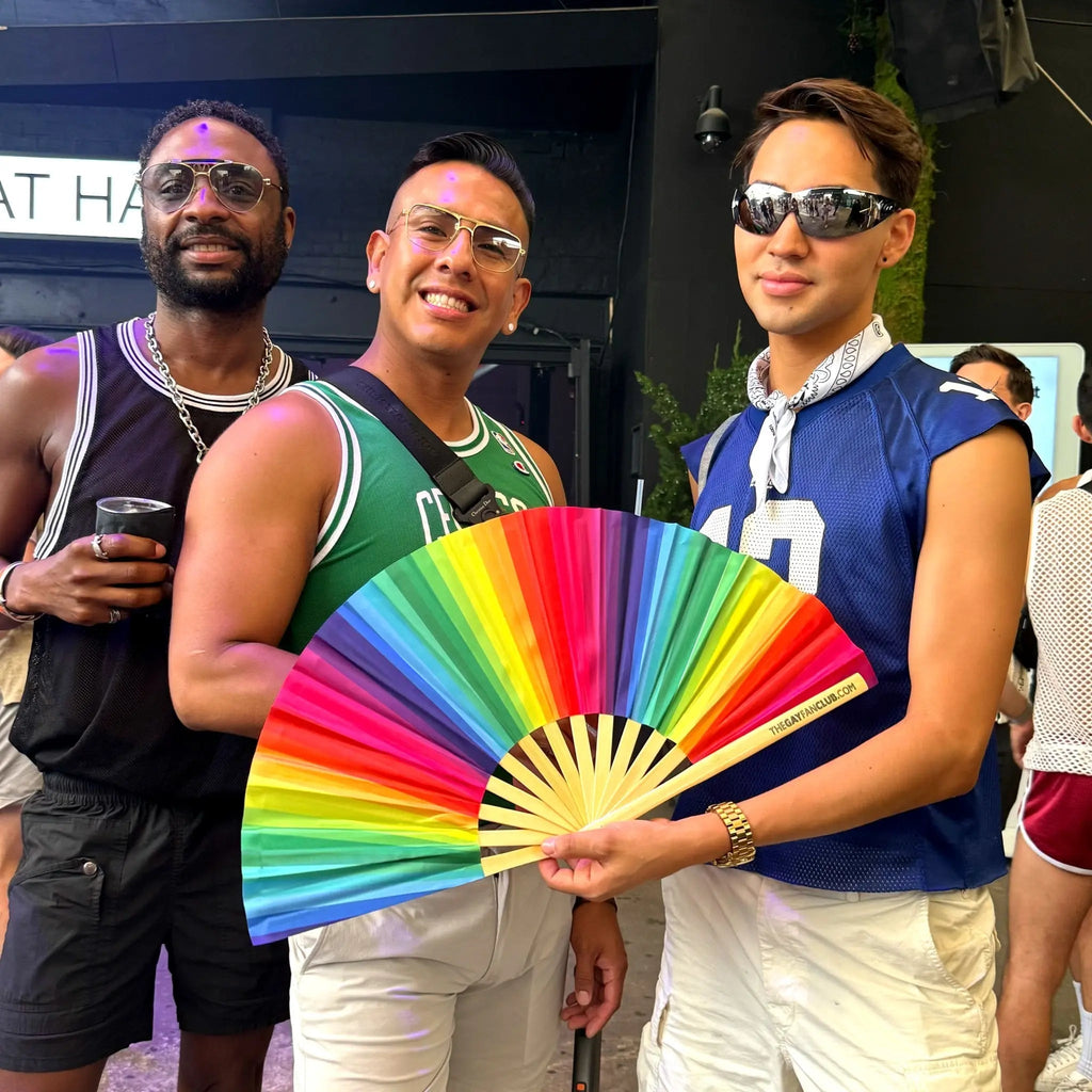 Rainbow Folding Fan The Gay Fan Club