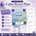 🌿 NeuroVibe Calm Reset Plan|
A Gentle Nervous System Support Worksheet for Families NeuroVibe Shop