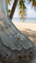 Non Tarnishing silver Wire Wrapped Toe Ring The Vibez Shop
