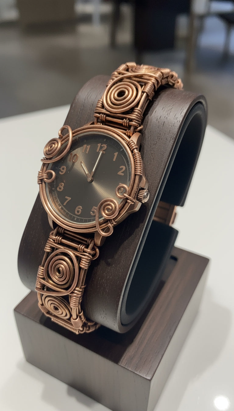 Copper Wire Wrapped Watch Design #1 The Vibez Shop