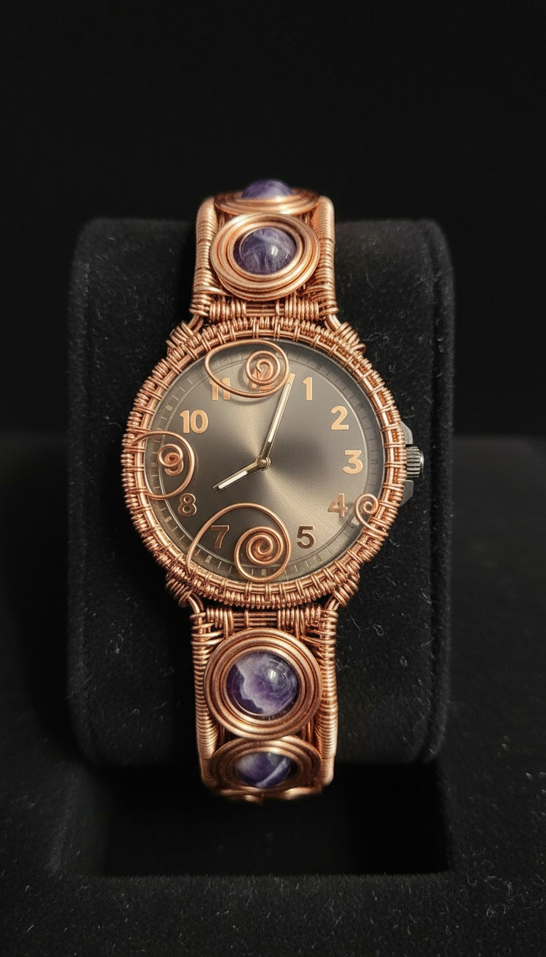 Wire Wrapped Dream Amethyst Watch The Vibez Shop