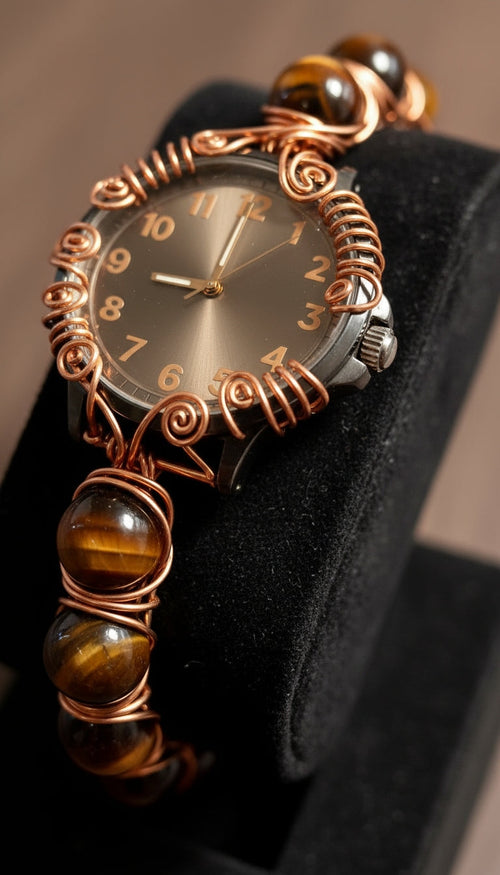 Tigers Eye Wire Wrapped Design #3 The Vibez Shop