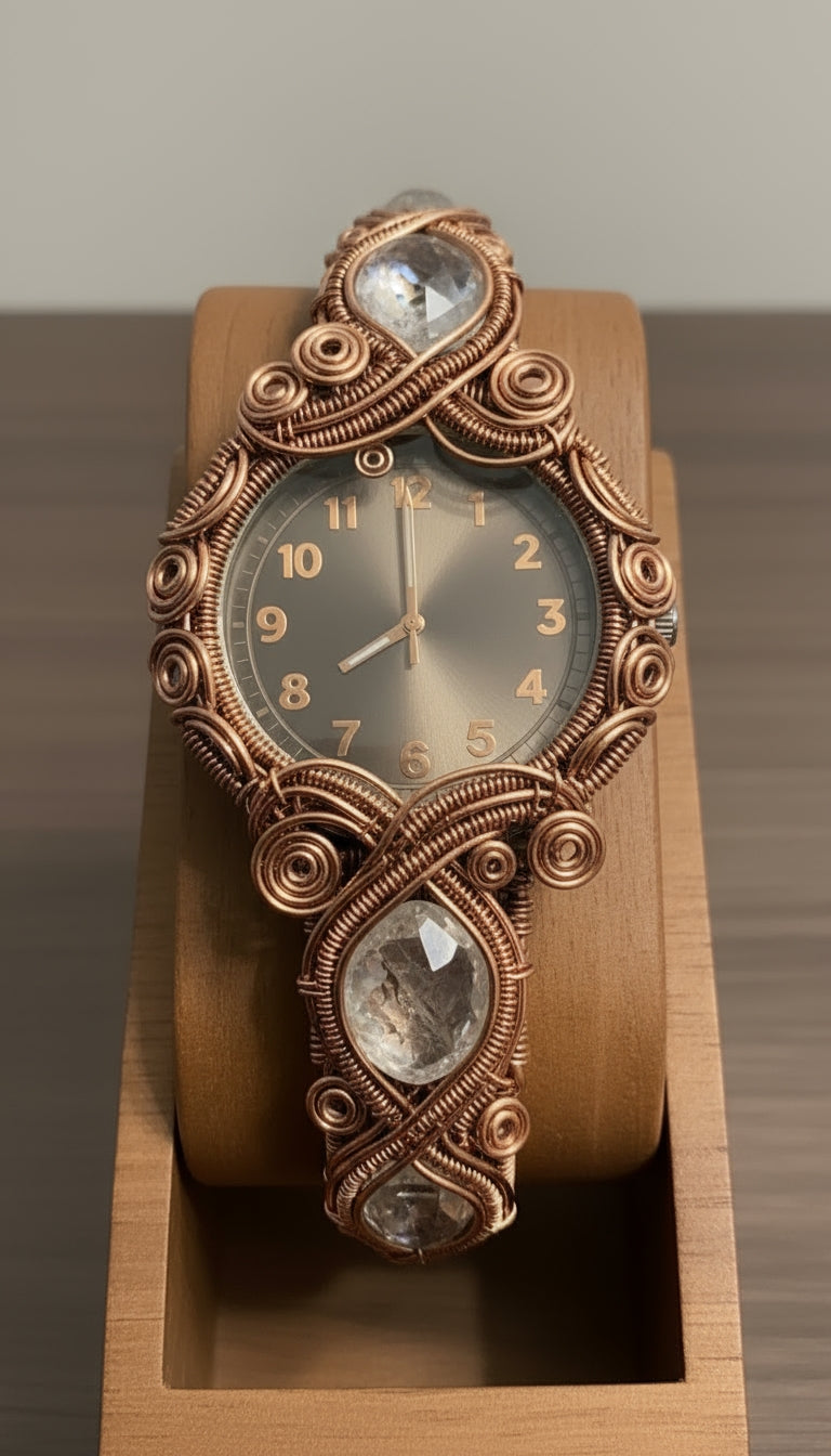 Fancy Wire Wrapped Clarity/Focus Watch The Vibez Shop