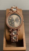 Custom wire wrapped Clear Quartz Clarity/Focus Watch￼ The Vibez Shop