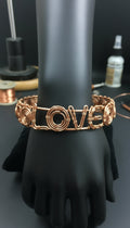 Copper Wire Wrapped Love Bracelet The Vibez Shop