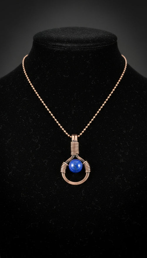 Wire Wrapped Small 8mm Crystal Necklace The Vibez Shop