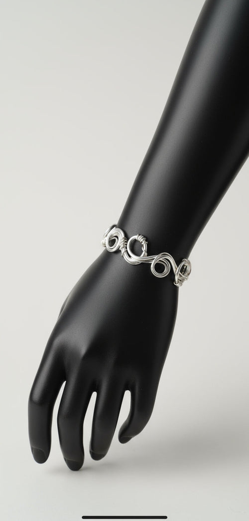 Wire Wrapped Spiral Bracelet The Vibez Shop