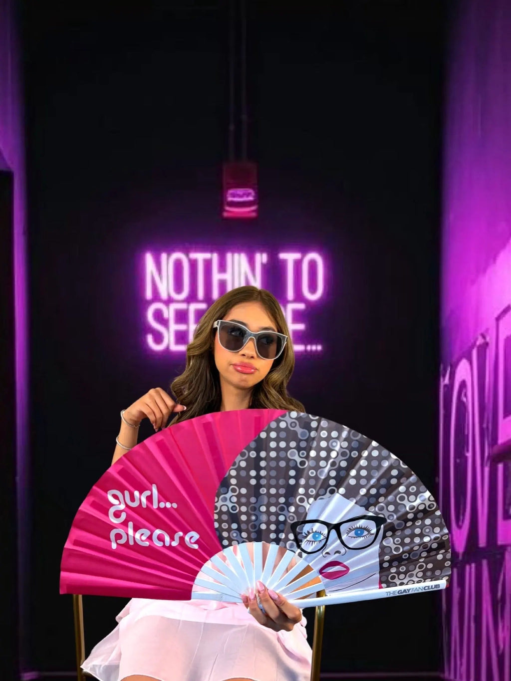 Gurl Please Fan (UV) The Gay Fan Club