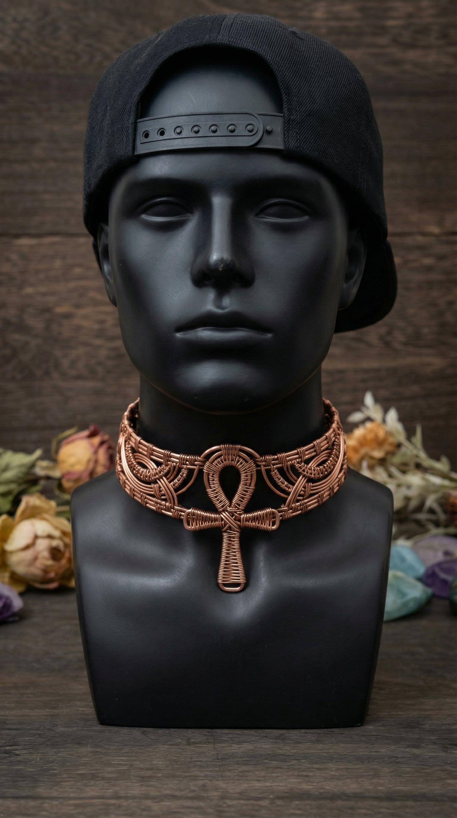 Wire Wrapped Ankh Neck Tattoo The Vibez Shop