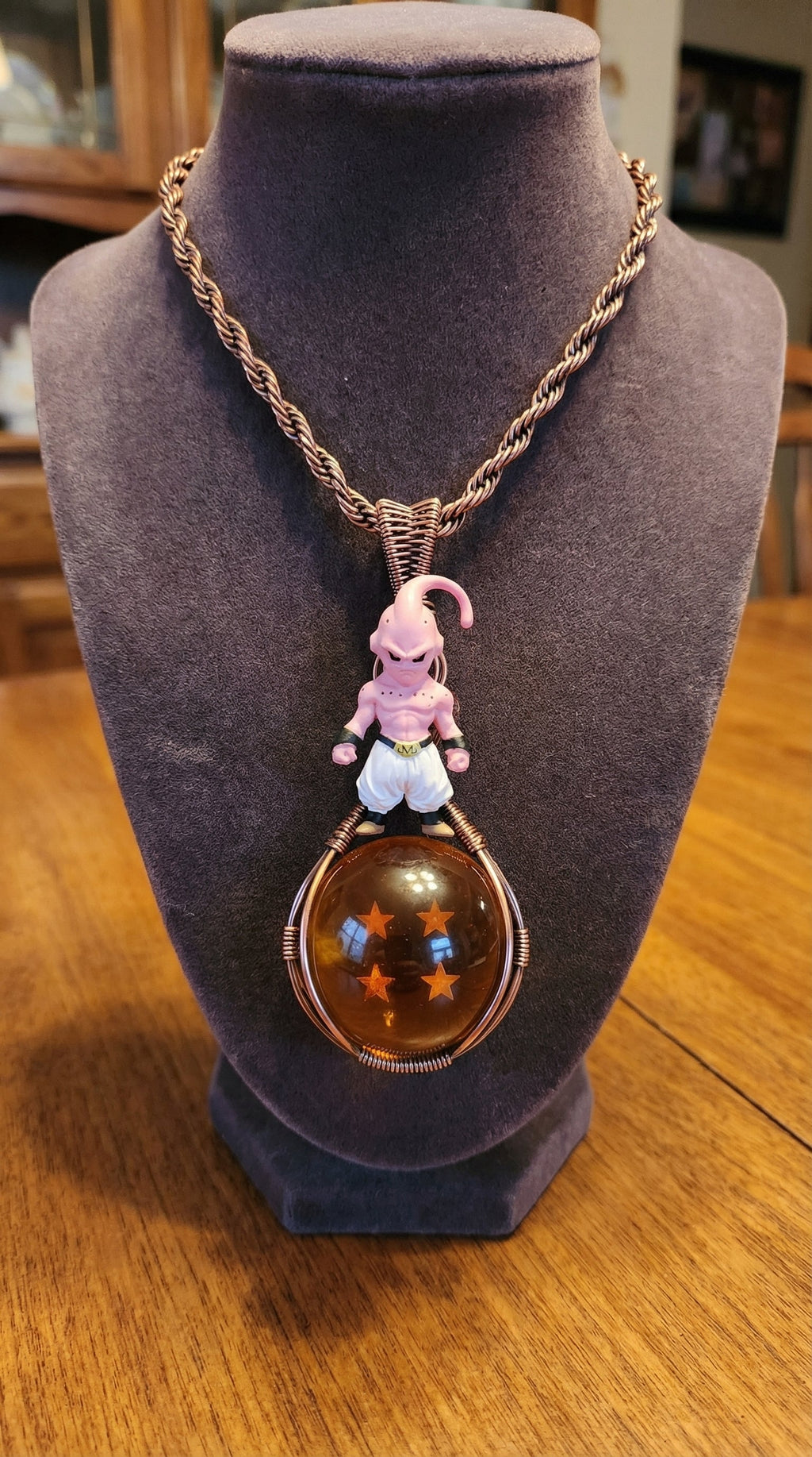 Wire wrapped anime Dragon Ball Z character necklace #5 The Vibez Shop