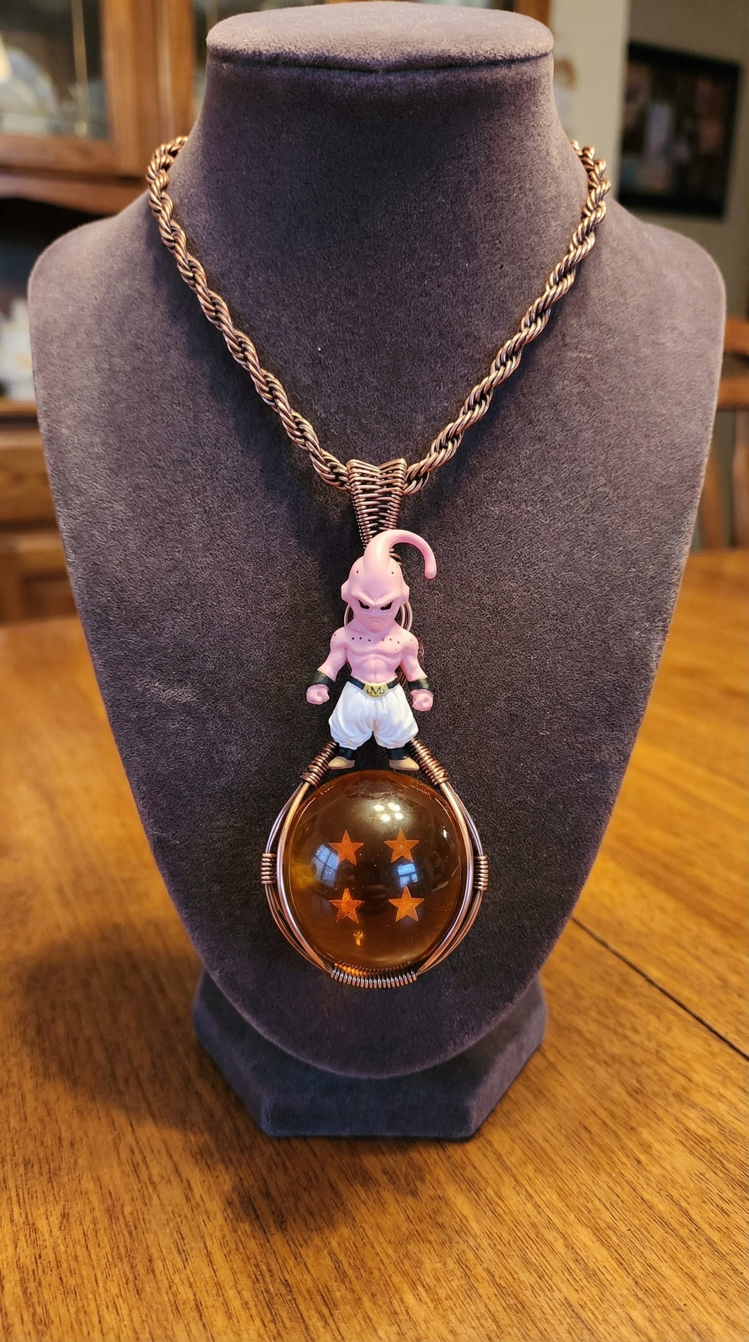 Wire wrapped anime Dragon Ball Z character necklace #5 The Vibez Shop