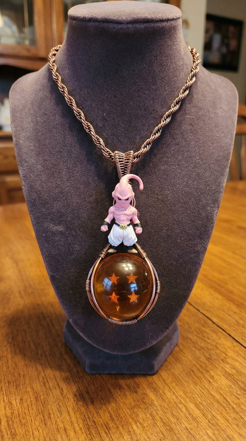 Wire wrapped anime Dragon Ball Z character necklace #5 The Vibez Shop