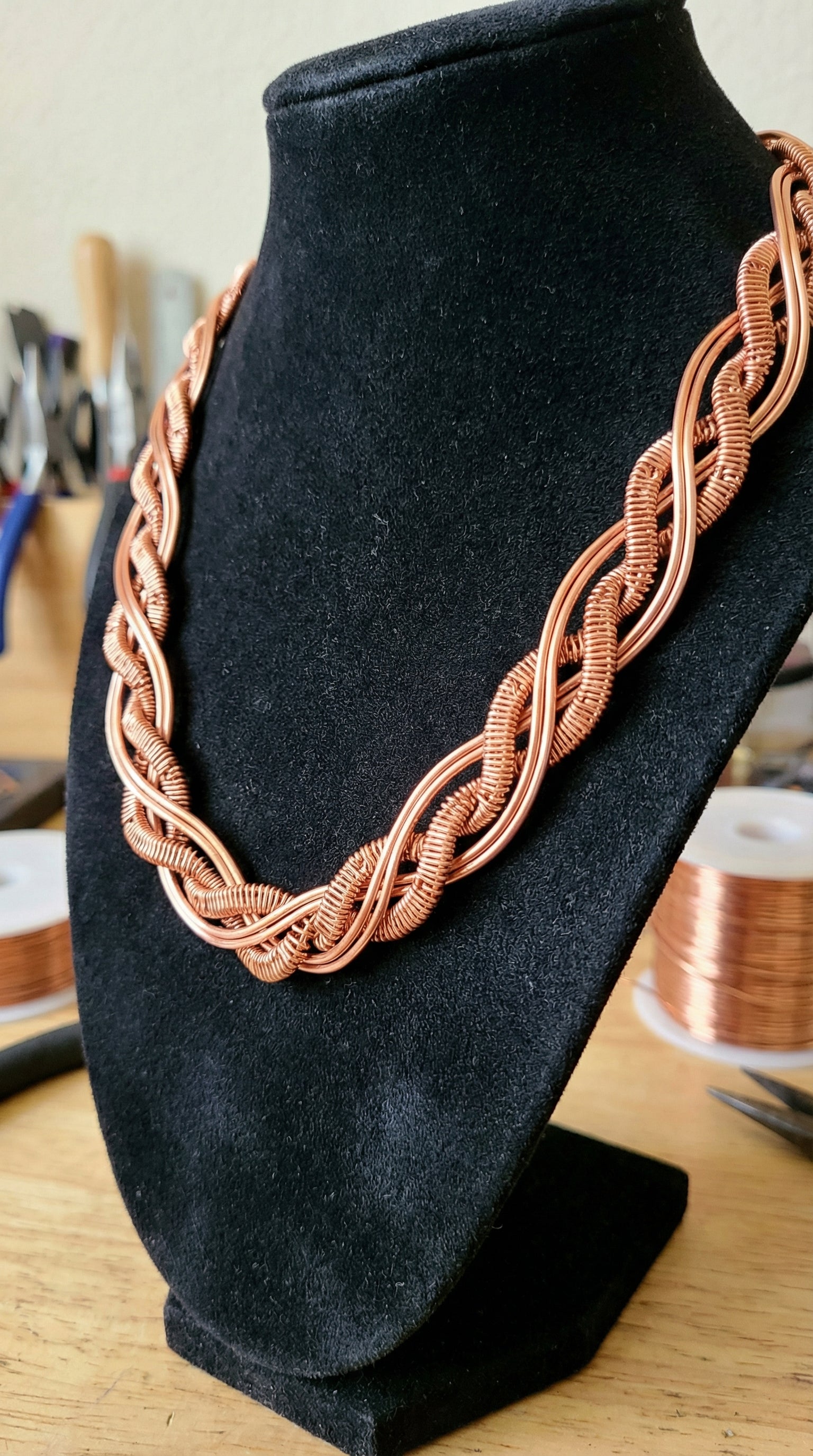 Pure Copper Wire Wrapped Infiniti Snake Chain The Vibez Shop
