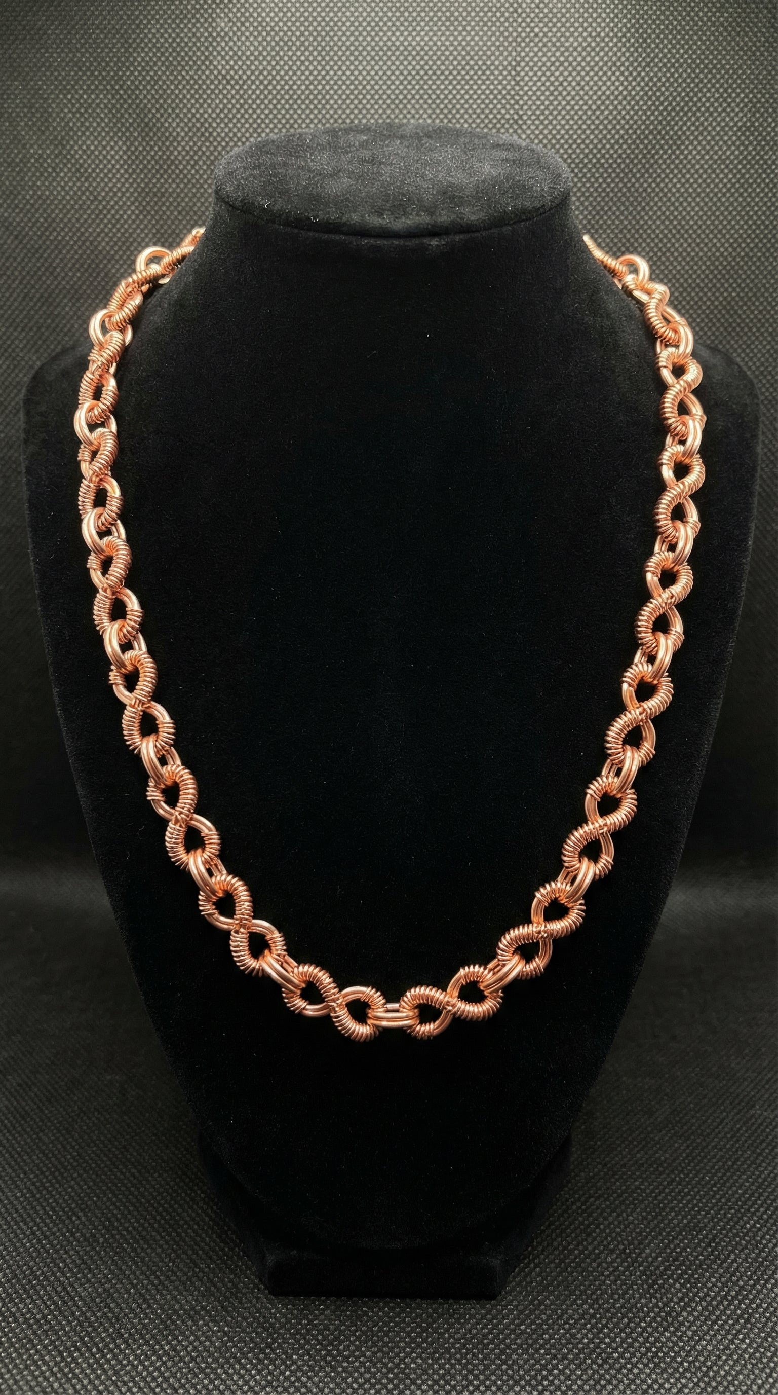 Pure Copper Wire Wrapped Infinity Chain The Vibez Shop