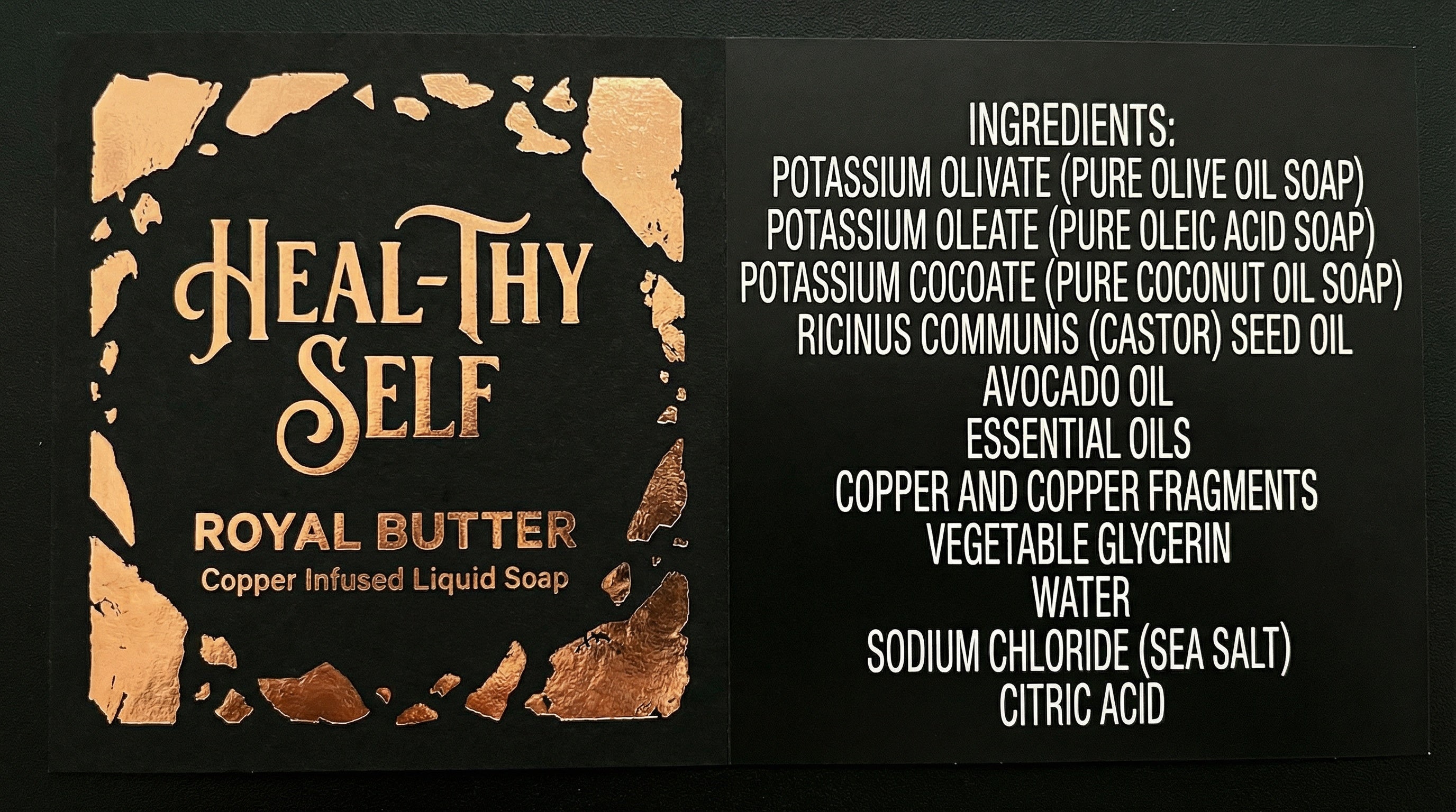 Heal-Thy Self Copper Infused Antibacterial Body Wash / Soap The Vibez Shop