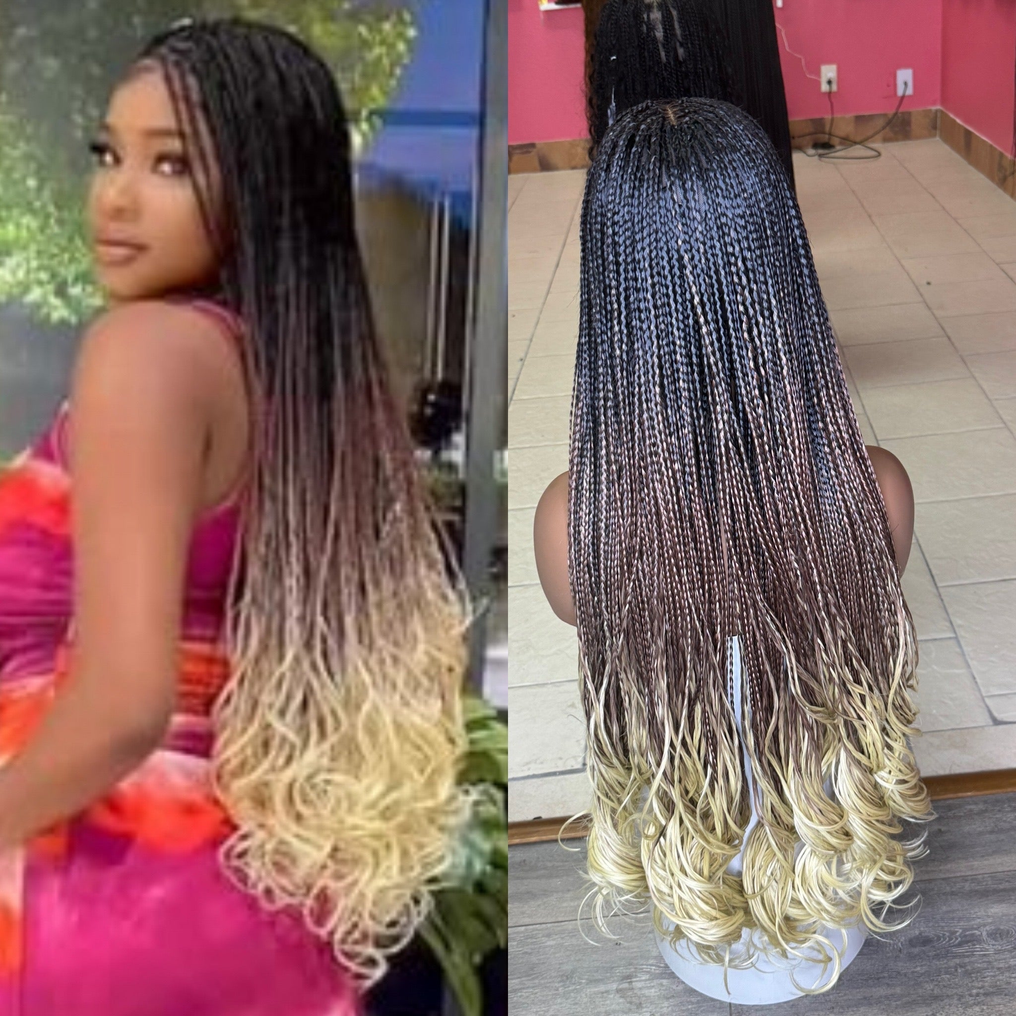 French curls braidedwig HOL stores