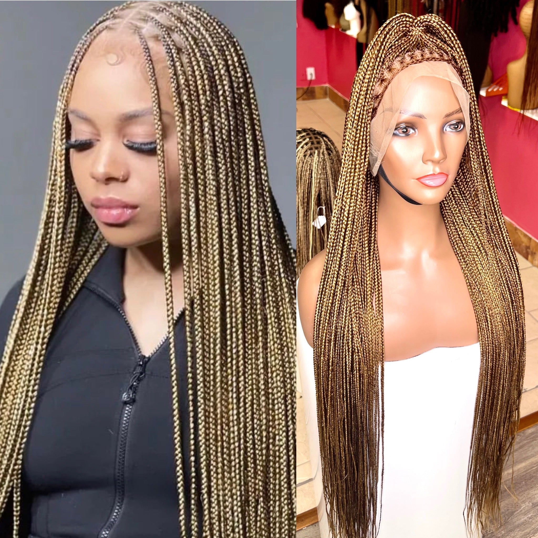 40inches knotless braids honey blonde HOL stores