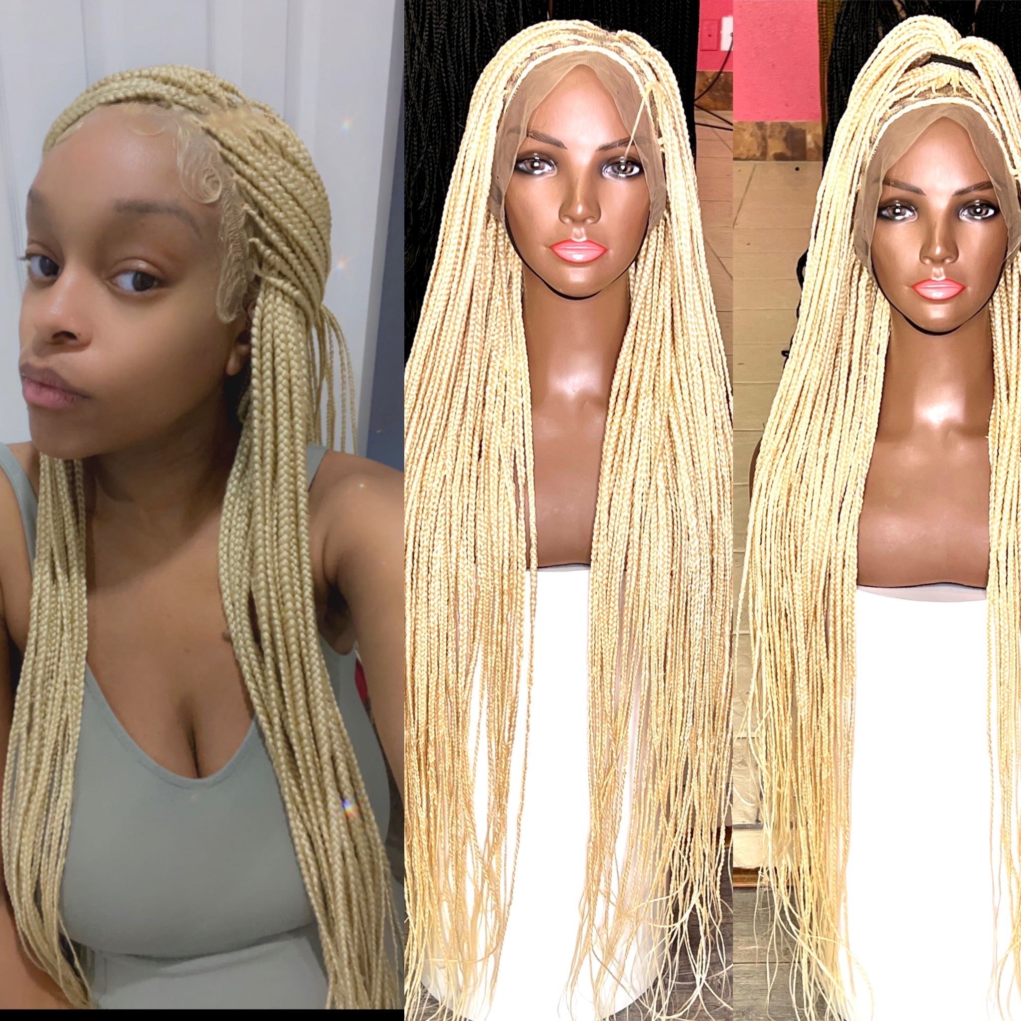 40inches blonde(613 ) braided wig HOL stores